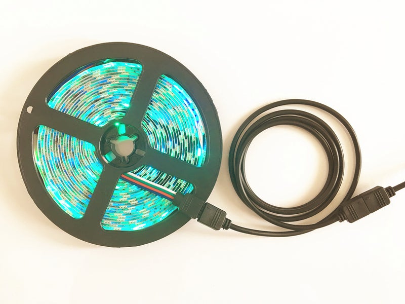 HUALAND 4 Pack Black 3M 9.84ft RGB LED Strip Connector Extension Cable - 4 Pin Connector for SMD 5050 3528 2835 LED Light Strip - Image 5